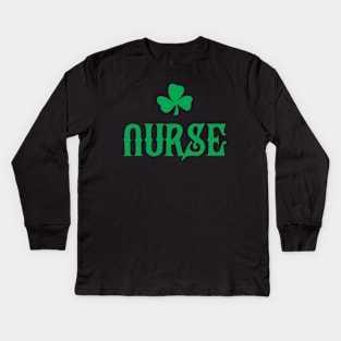 Irish Nurse Kids Long Sleeve T-Shirt